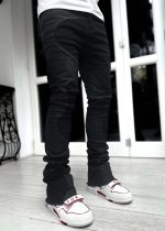 All Black Wavy Denim