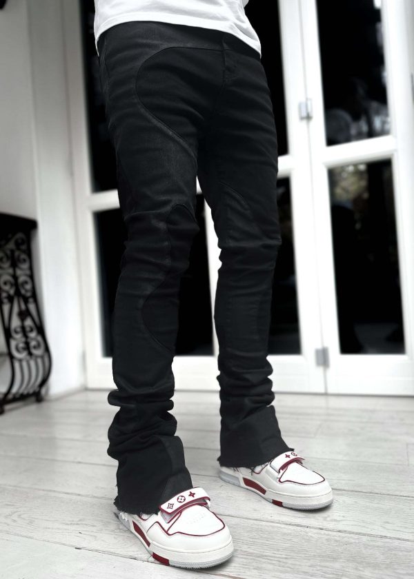 All Black Wavy Denim