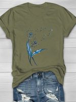 Dandelion Printed Women's T-shirt