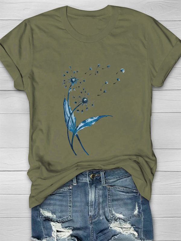 Dandelion Printed Women's T-shirt