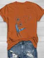 Dandelion Printed Women's T-shirt