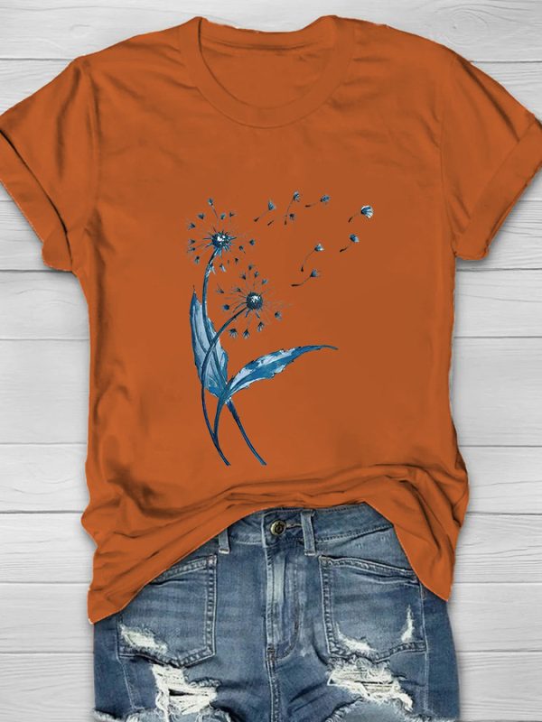 Dandelion Printed Women's T-shirt