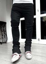 All Black Wavy Denim