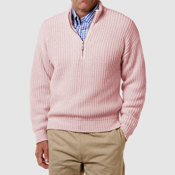 Men's Cashmere Business Casual Zipper Sweater