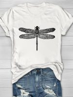 Dragonfly Print Women's T-shirt