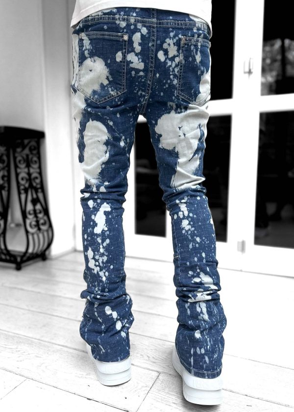 Aqua Blue Bleached Denim V2