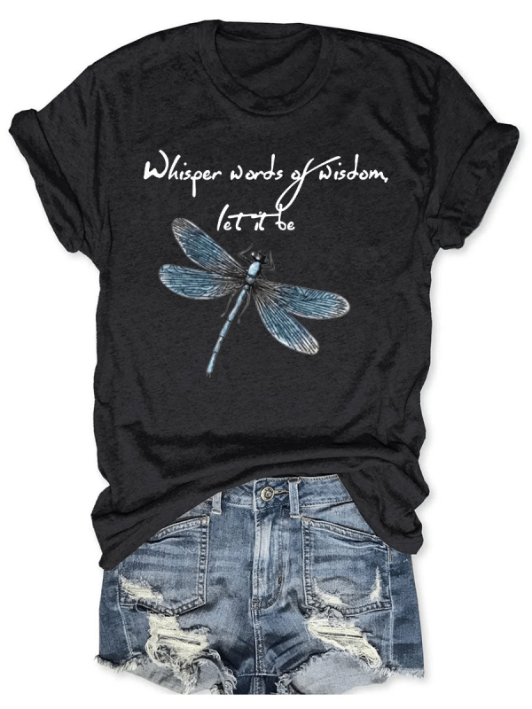 Whisper Words Of Wisdom Let It Be Print Women's T-shirt