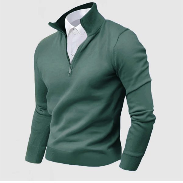 Gentleman's Business Cashmere Zip Sweater