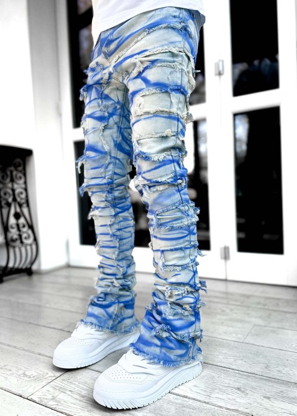 Sapphire Blue Stacked Denim