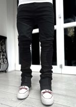 All Black Wavy Denim