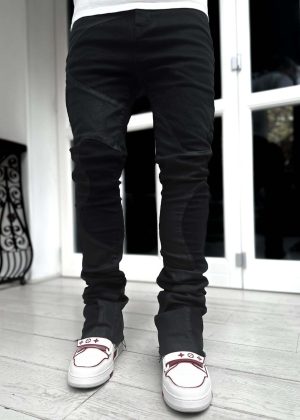 All Black Wavy Denim