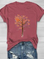 Blazing Fox Tree Print Women's T-shirt