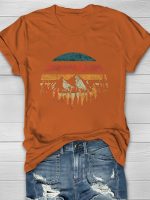 Nature Landspace Print Women's T-shirt