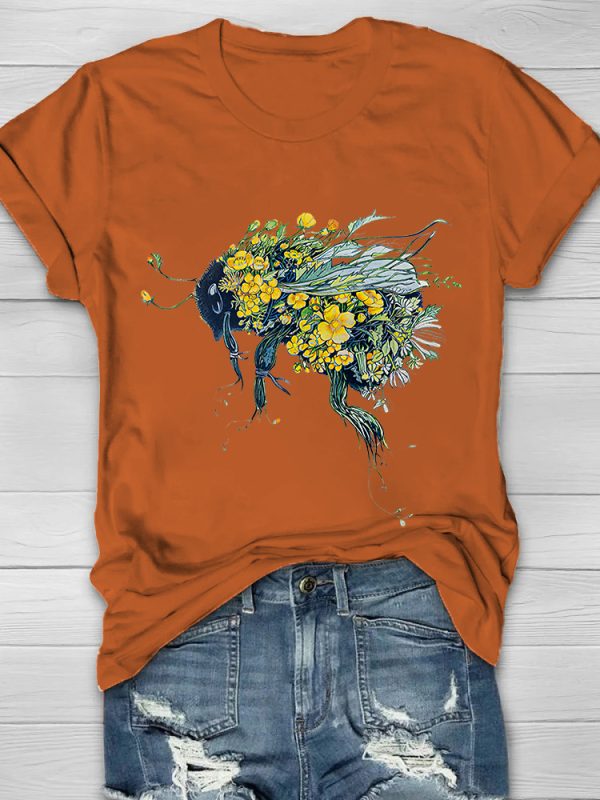 Busy Bee Printed Women's T-shirt
