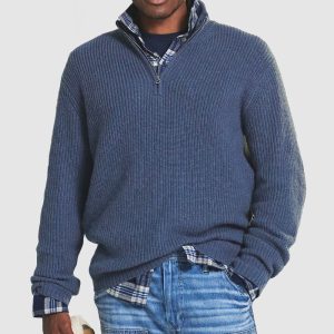 Men's Cashmere Business Casual Zipper Sweater(NEW)