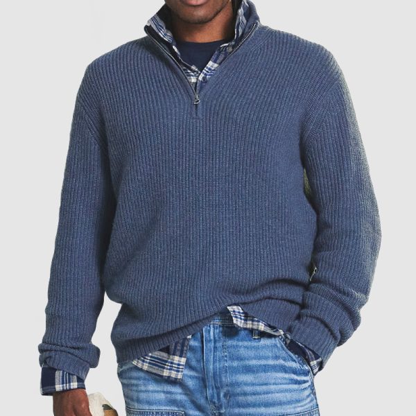 Men's Cashmere Business Casual Zipper Sweater(NEW)