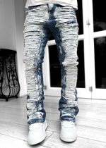 Aqua Blue Bleached Denim V2