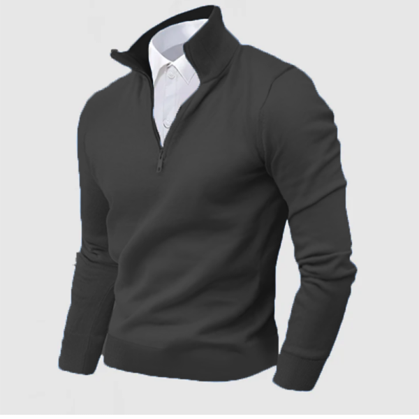 Gentleman's Business Cashmere Zip Sweater