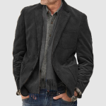 Men's blazer stylish solid color lapel coat
