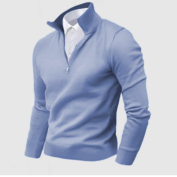 Gentleman's Business Cashmere Zip Sweater