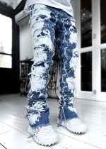 Aqua Blue Bleached Denim