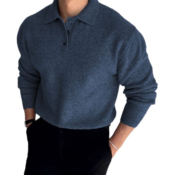 Gentleman's Business Knit Wool Polo Shirt