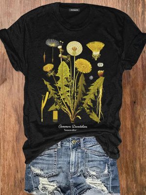 Botanical Art Yellow Flower T-shirt