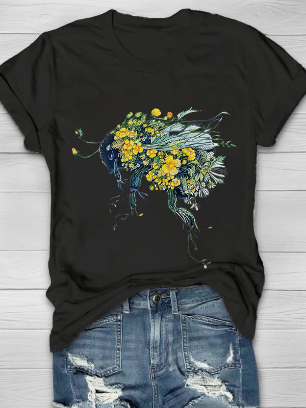 Busy Bee Printed Women's T-shirt