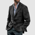 Men's Vintage Corduroy Lapel Jacket