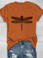 Dragonfly Print Women's T-shirt