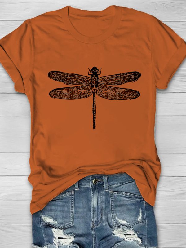 Dragonfly Print Women's T-shirt