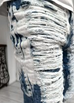 Aqua Blue Bleached Denim V2