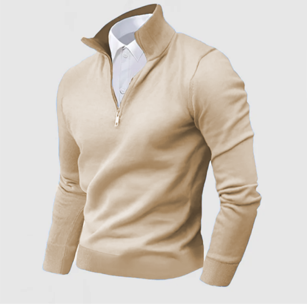Gentleman's Business Cashmere Zip Sweater