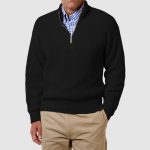 Men's Cashmere Business Casual Zipper Sweater