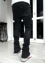 All Black Wavy Denim