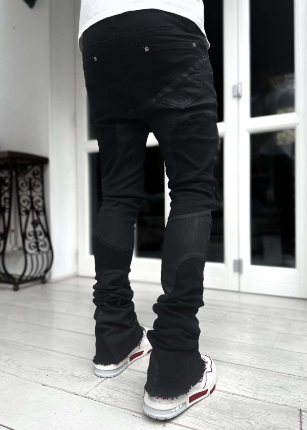 All Black Wavy Denim