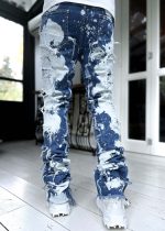 Aqua Blue Bleached Denim