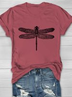 Dragonfly Print Women's T-shirt