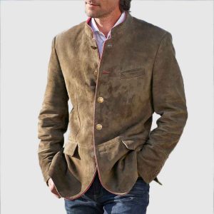 Men's Classic Vintage Casual Button Down Jacket