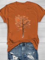 Blazing Fox Tree Print Women's T-shirt