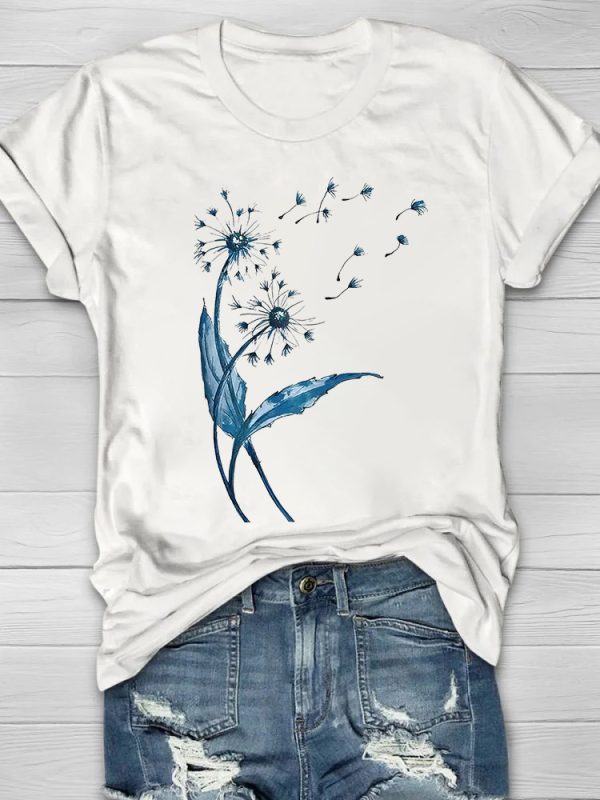 Dandelion Printed Women's T-shirt