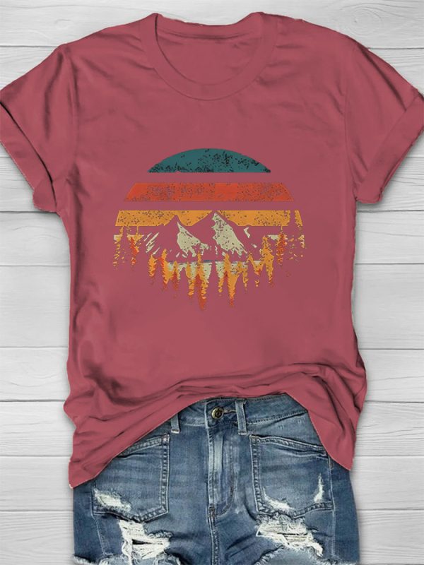 Nature Landspace Print Women's T-shirt