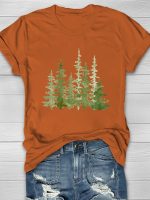 Pine Tree Print Women's T-shirt