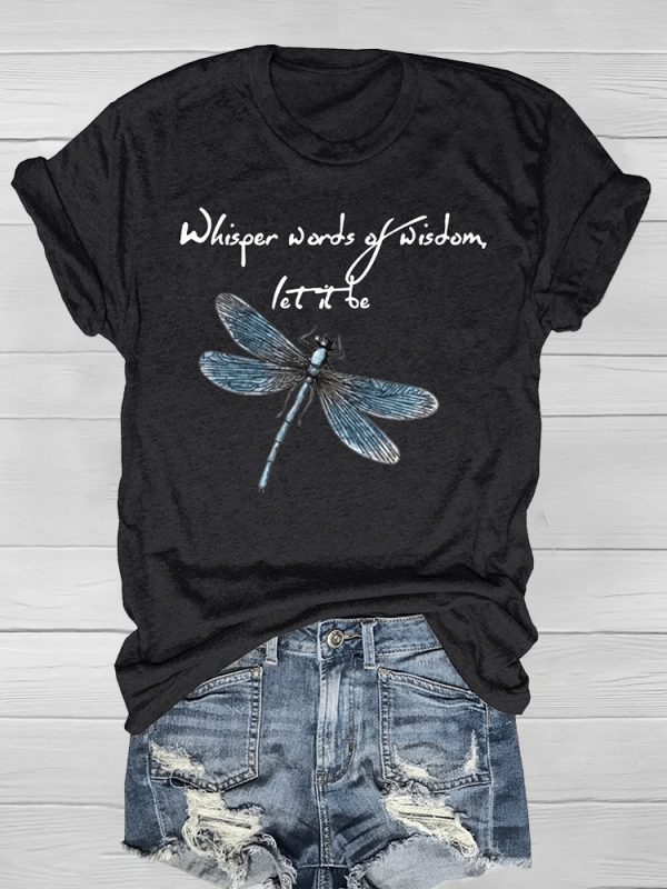 Whisper Words Of Wisdom Let It Be Print Women's T-shirt