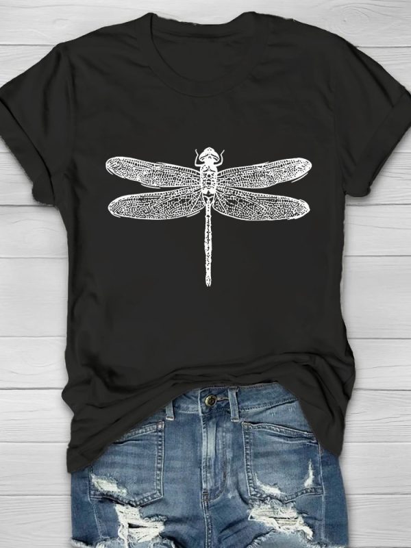 Dragonfly Print Women's T-shirt