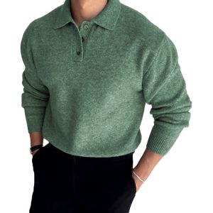 Gentleman's Business Knit Wool Polo Shirt